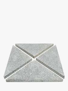 Granite Slabs Parasol Base Weight, 60kg, Pack of 4, Grey