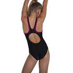 Speedo Girl's Girls Boom Logo Splice Muscleback Swimsuit £9 @ Amazon