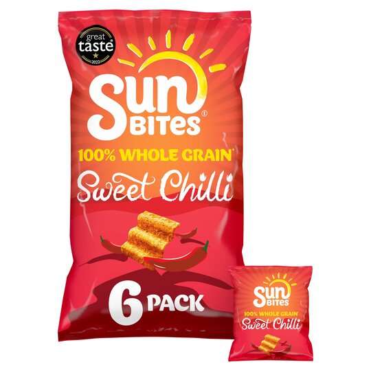 Walkers Sunbites Sun Ripenedsweet Chilli 6 X 25G 45p off with coupon - 90p (Clubcard Price) @ Tesco