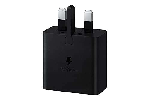 Samsung Galaxy Official 15W Adaptive Fast Charger (UK Plug without USB Type-C Cable), Black - £6.50 @ Amazon