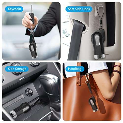 URAQT Car Window Breaker, Portable Glass Breaker Seatbelt Cutter, Keyring Emergency Escape Tool - £5.94 sold by Happyseller @ Amazon
