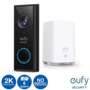eufy 2K Video Battery Doorbell with HomeBase 2 16GB Local Storage - Price Drops At Checkout