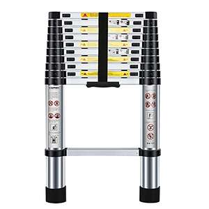 Nestling 10.5ft/3.2M Telescopic Ladder, Aluminium Loft Ladder Extendable - £68.84 sold by Derikee , Dispatched By Amazon