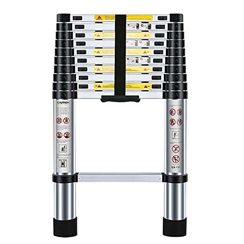 Nestling 10.5ft/3.2M Telescopic Ladder, Aluminium Loft Ladder Extendable - £68.84 sold by Derikee , Dispatched By Amazon
