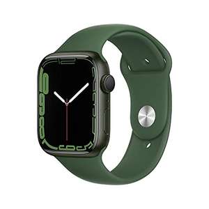 Apple Watch Series 7 (GPS, 45mm) - Green Aluminium Case with Clover Sport Band - Regular - £384 @ Amazon