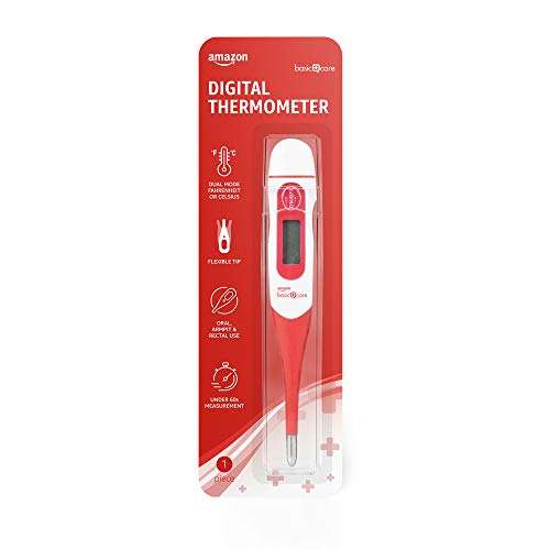 Amazon Basic Care - Digital Thermometer - £3.39 / £3.22 with S&S @ Amazon