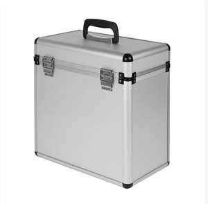 Hard Case Alloy/ABS (Silver) 12" LP Vinyl Record Album DJ Carry Storage Cases (Holds 50) Sold by: meifu