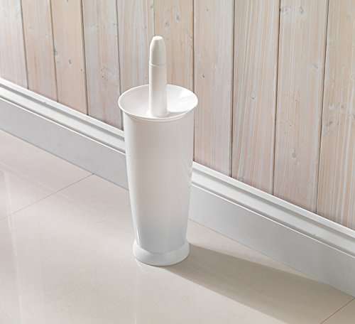 Addis Closed Toilet Brush Set, Plastic, White, 12.5 x 12.5 x 39 cm, 510284 - £4.99 @ Amazon