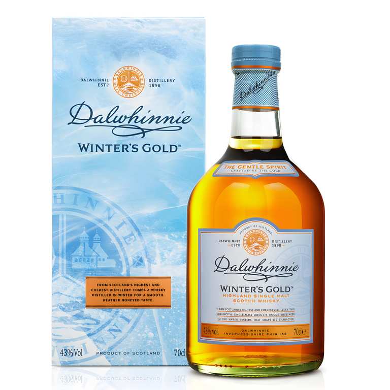 Dalwhinnie Winter's Gold Single Malt Scotch - 43% vol - 70cl - Sold by Morrisons FBA select locations