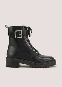 Black Leather Square Toe Boots Black Leather Square Toe Boots £18.99 Collected From Matalan