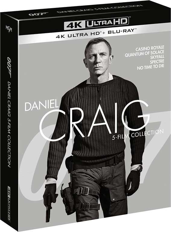 Daniel Craig 5-Film Collection [4K Ultra HD + Blu-Ray] - £28.05 Delivered With Coupon @ Amazon Italy