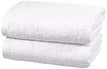 Amazon Basics Quick Dry Towel Set, 2 Hand - White - £7.99 @ Amazon