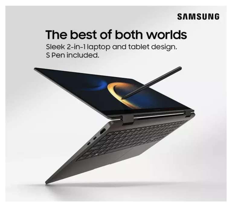 SAMSUNG Galaxy Book3 360 13.3" 2 in 1 Laptop - i5, 256 GB SSD, Graphite