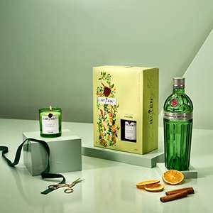 Tanqueray No. TEN Gin 70cl Gift Pack with a Limited Edition 'Citrus Floral' Candle by cent.ldn £40 @ Amazon