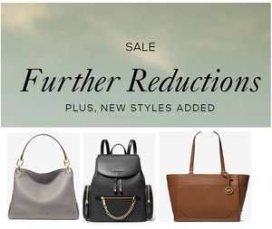 Further Reductions Now Up to 70% off the Sale Plus Free Shipping and Returns @ Michael Kors