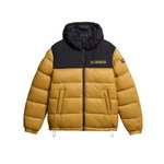 Napapijri Hornelen hooded puffer jacket in beige w/code