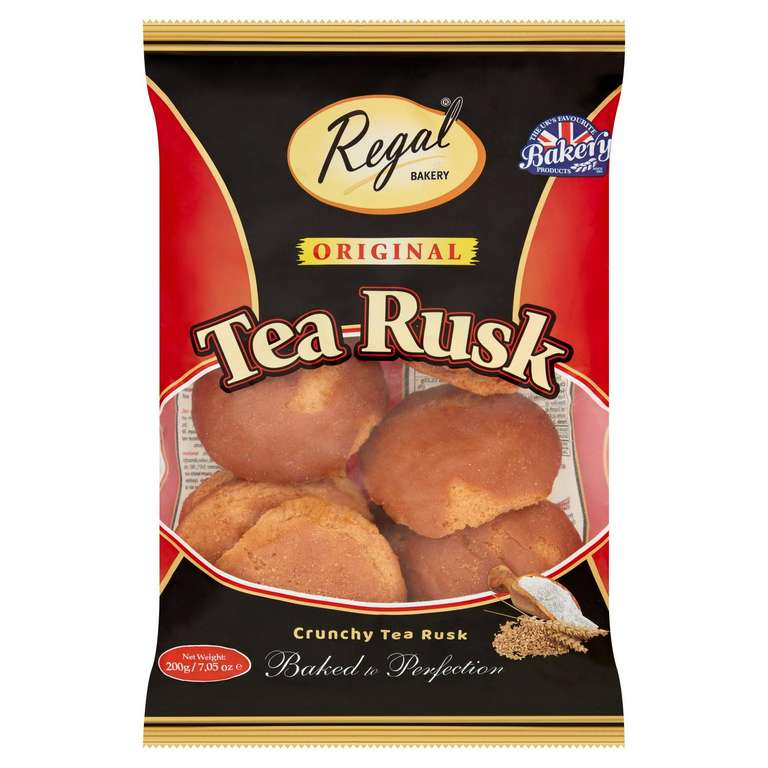Regal Crunchy Tea Rusks 200g - £1 (Clubcard Price) @ Tesco