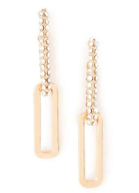 Superdrug Studio Diamante Chain Link Drop Earrings - 70p / 2 for £1.05 With Click & Collect @ Superdrug