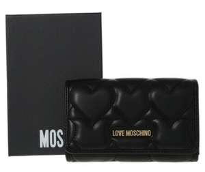 Love Moschino Black Heart Quilted Purse or cream below £44.99 (£1.99 Click & Collect Free Over £50) TKMaxx