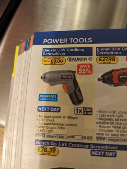 Bauker best sale cordless screwdriver