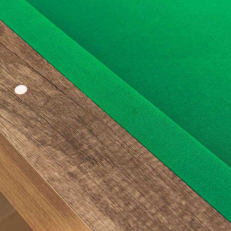Pinpoint 7ft Pool Table with Balls, Chalk, Pool Triangle & Brush - With Code