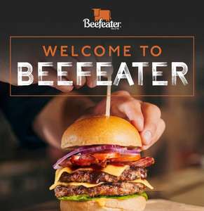 25% off food when you sign up for newsletter at Beefeater.co.uk