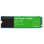 WD Green SN350 2TB NVMe Internal SSD Solid State Drive - Gen3 PCIe, QLC, M.2 2280, Up to 3,200 MB/s