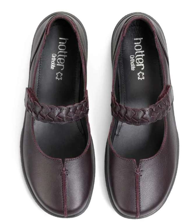 Hotter Women's Shake extra wide Mary Jane leather shoes £20.70 delivered at hotter eBay outlet