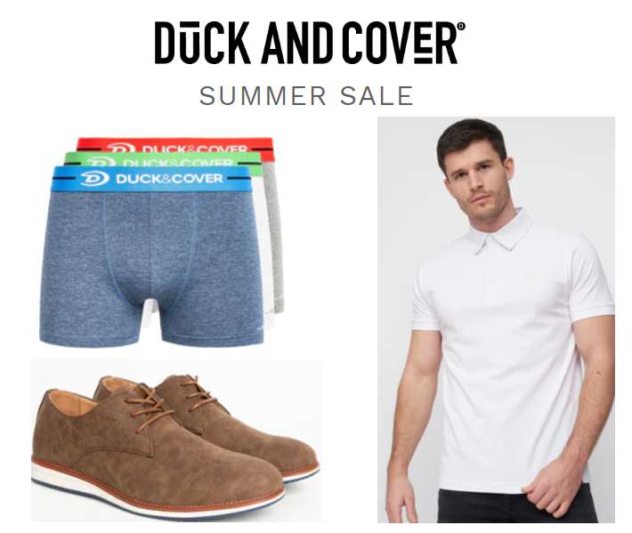Summer Sale up to 80% off Underpants, Polo's, Hoodies, and much more.