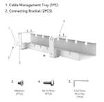 Desk Cable Management Duct W/Code