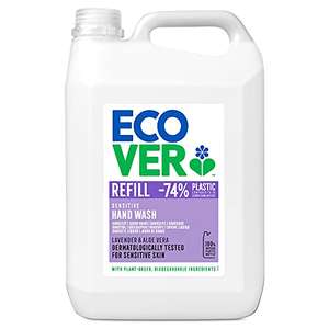 Ecover Hand Soap Refill, Lavender & Aloe Vera, 5L £23.52 /£21.17 using Subscribe & Save @ Amazon