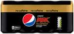 Pepsi Max No Caffeine & No Sugar Soft Drink, 8 x 330ml, £2.45/£2.27 with S&S and voucher
