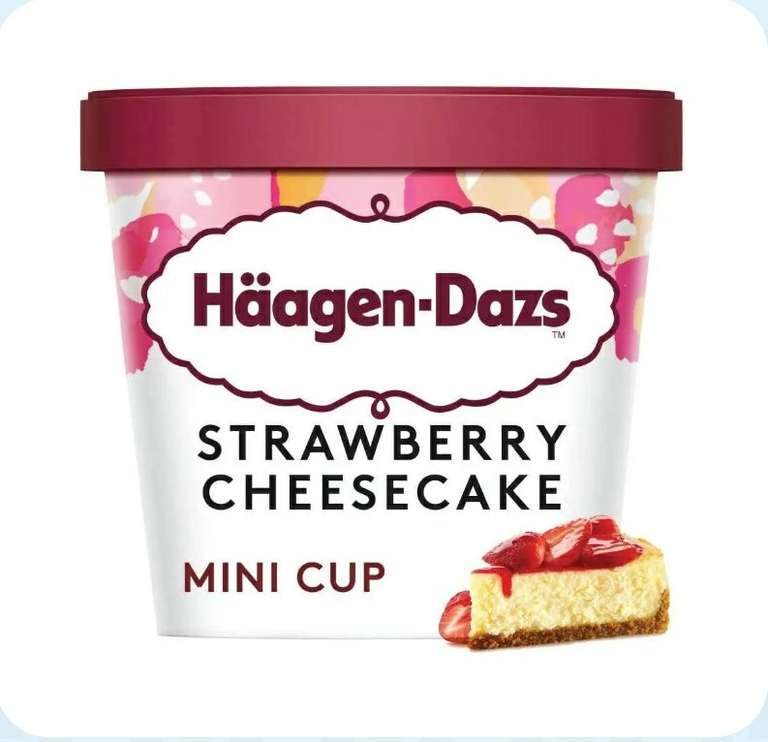 Haagen-Dazs strawberry cheesecake flavour 95ml (Or 3 for £1) - Instore (Stretford)