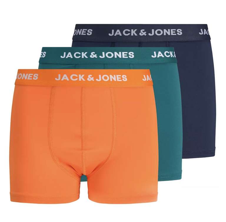 Jack & Jones Junior 3 Pack Trunks (8-16 Yrs) £7.25 + free click and collect @ Marks & Spencer