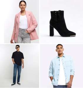 Up to 80% off River Island Men's & Women's Sale + free delivery code (ie men's cotton jeans £11.70) Examples in description