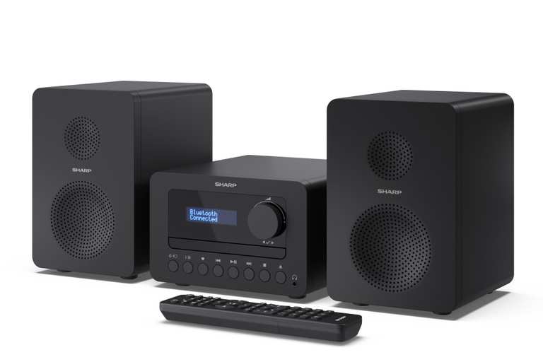 SHARP XL-B520D (BK) Dab+ CD & Bluetooth Tokyo Micro Hi-fi System - Free C&C