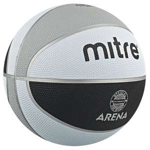 Mitre Arena Basketball (Size 7 / Full Size) Black/White/Silver £5.46 delivered @ Mitre