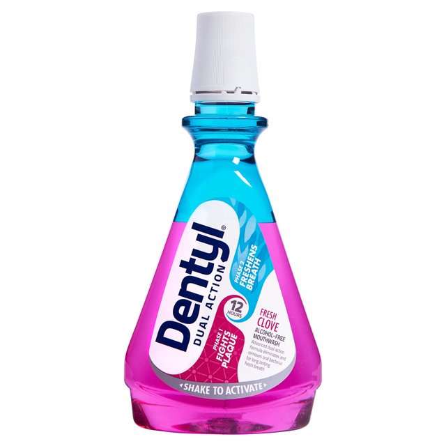 Dentyl Dual Action Fresh Clove Mouthwash 500ml