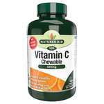 Natures Aid Chewable Vitamin C 500 mg, Sugar Free, Suitable for Vegans, 100 Tablets S&S £4.31