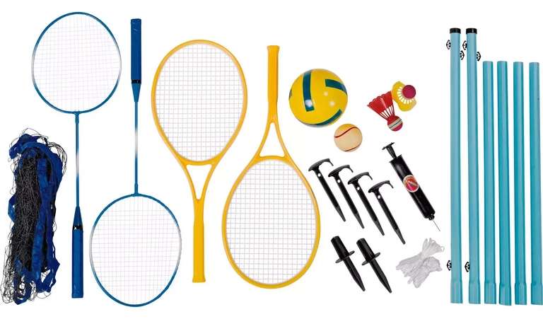 Chad Valley Tennis, Badminton & Volleyball Set - Free Click & Collect