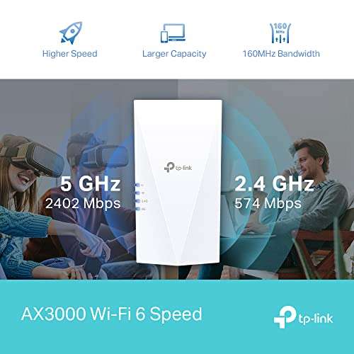 TP-Link AX3000 Dual Band Wi-Fi 6 Range Extender £54.99 @ Amazon