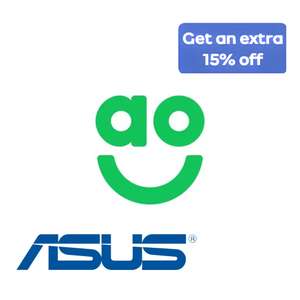Extra 15% off on selected ASUS laptops @ AO