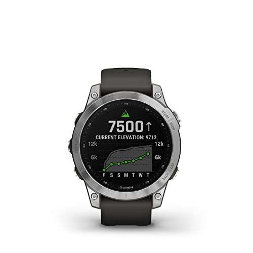 Garmin fēnix 7 Multisport GPS Watch, Silver with Graphite Band £419.99 @ Amazon (Prime Exclusive Price)