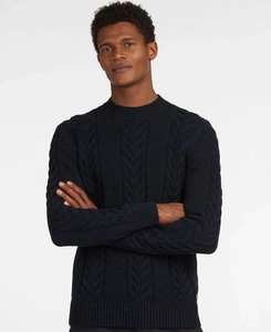 Men’s Barbour Cable Knit Jumper in Navy/Ruby Marl £26.50 + £2.50 click and collect @ John Lewis & Partners