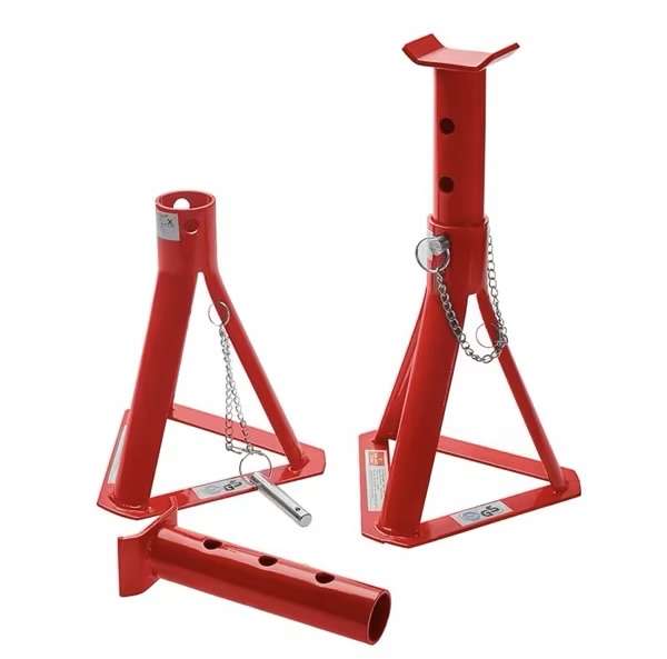 Top Tech 2 Tonne Fixed Base Axle Stand Set - Free C&C