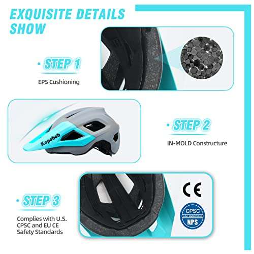 Kopobob Adult Adjustable Mountain Bike Cycle Helmet (56-60cm) £14.94 with voucher @ Amazon
