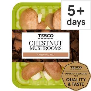 Chestnut Mushrooms 250G 69p Clubcard Price @ Tesco