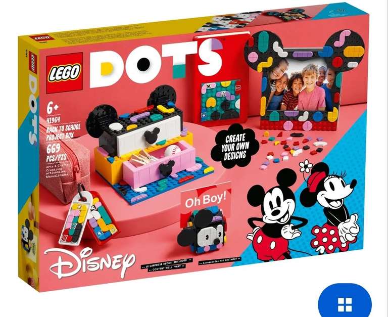 LEGO 41964 Mickey Mouse & Minnie Mouse Back-to-School Project Box 40% off