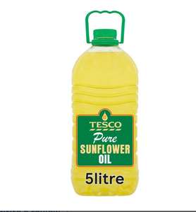 Tesco Pure Sunflower Oil 5 Litre Clubcard price