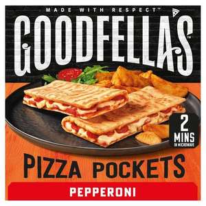 Goodfella's Pepperoni & Cheese / Triple cheese pizza pockets 2 pack - £1 @ Asda